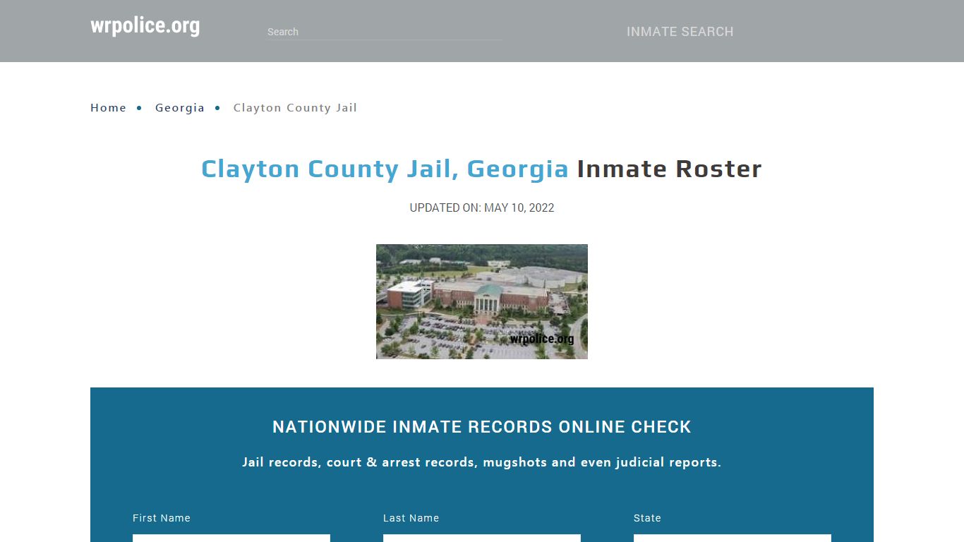 Clayton County Jail, Georgia - Inmate Locator